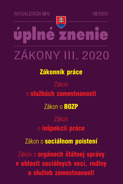 Aktualizcia III/6  Zamestnvanie, pracovn vzahy a socilne poistenie