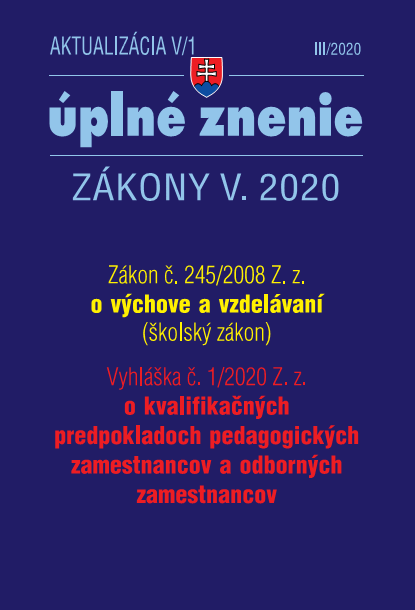 Aktualizcia V/1 - kolsk zkon
