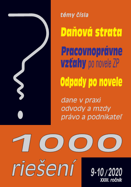 1000 rieen . 9-10 - Daov strata, Odpady po novele