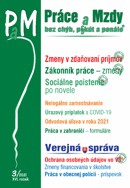 PaM . 3 - Zmeny v zdaovan prjmov zo zvislej innosti