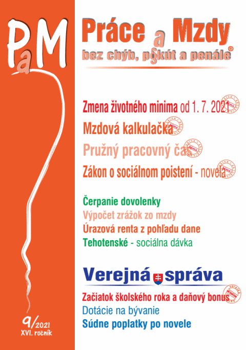 PaM . 9 / 2021 -Zmena ivotnho minima od 1. 7. 2021 