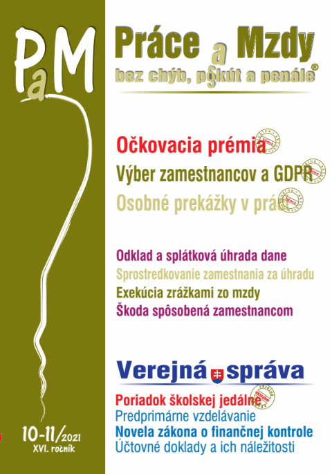 PaM . 10-11 / 2021 - Okovacia prmia